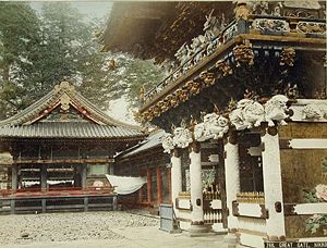 Great Gate, Nikko, circa 1860-1900.