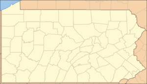 Location of Lancaster within Pennsylvania