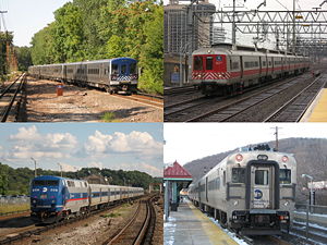 Metro-North Railroad provides services in the lower Hudson Valley and coastal Connecticut.