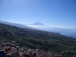 View looking across to Mt Teide, the highest point