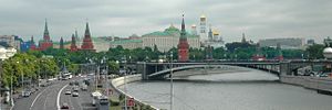 The Moscow Kremlin, as seen from the Balchug.