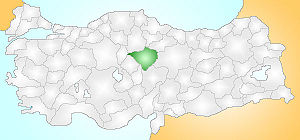 Location of Yozgat Province