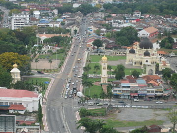 Masjid Zahir Mosque view and city from Alor Star Tower