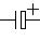 Polarized capacitor symbol 3