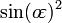 \sin(o\!\varepsilon)^2\;\!