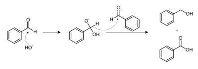 Benzaldehyde Cannizzaro reaction.png