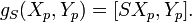 g_S(X_p,Y_p) = [SX_p,Y_p].\,