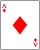 Playing card diamond A.svg