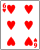 Playing card heart 6.svg