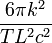 
\frac{6\pi k^{2}}{TL^{2}c^{2}}
