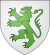 A heraldic lion