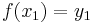 f(x_1)=y_1