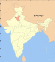 Thumbnail map of India with Haryana highlighted