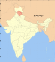 Thumbnail map of India with Himachal Pradesh highlighted