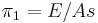 \pi_1 = E/As