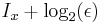 I_x + \log_2(\epsilon)