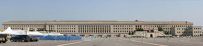 The Pentagon, south parking lot side