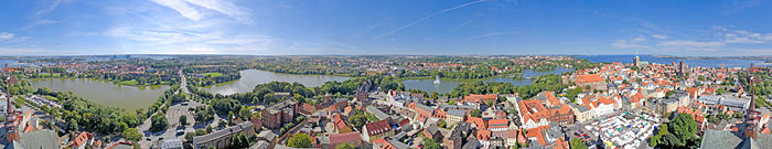 aerial view of Stralsund