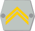 Finnish alikersantti, shoulder insignia.