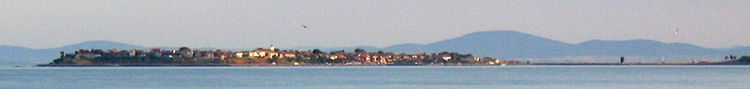 A panoramic view of the ancient part of Nesebar