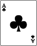 Playing card club A.svg