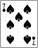 Playing card spade 7.svg