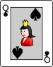 Playing card spade Q.svg