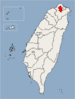 Location of Taipei City in Taiwan