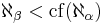 \aleph_{\beta} < \operatorname{cf} (\aleph_{\alpha})