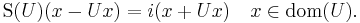  \operatorname{S}(U)(x - Ux)= i(x + U x) \quad x \in \operatorname{dom}(U). 