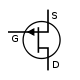 JFET P-Channel Labelled.svg