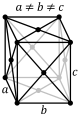 Orthorhombic, face-centered