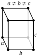 Orthorhombic, simple