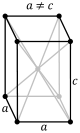 Tetragonal, body-centered