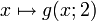 x \mapsto g(x; 2)