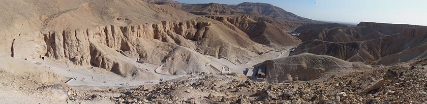 Panorama of the valley, looking north