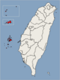 Location of Penghu, Kinmen, Lienchiang Counties