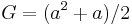 G=(a^2+a)/2