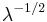 \lambda^{-1/2}\,