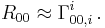 R_{0 0} \approx \Gamma^i_{0 0 , i} \,.