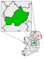 centerMap highlighting Athlone