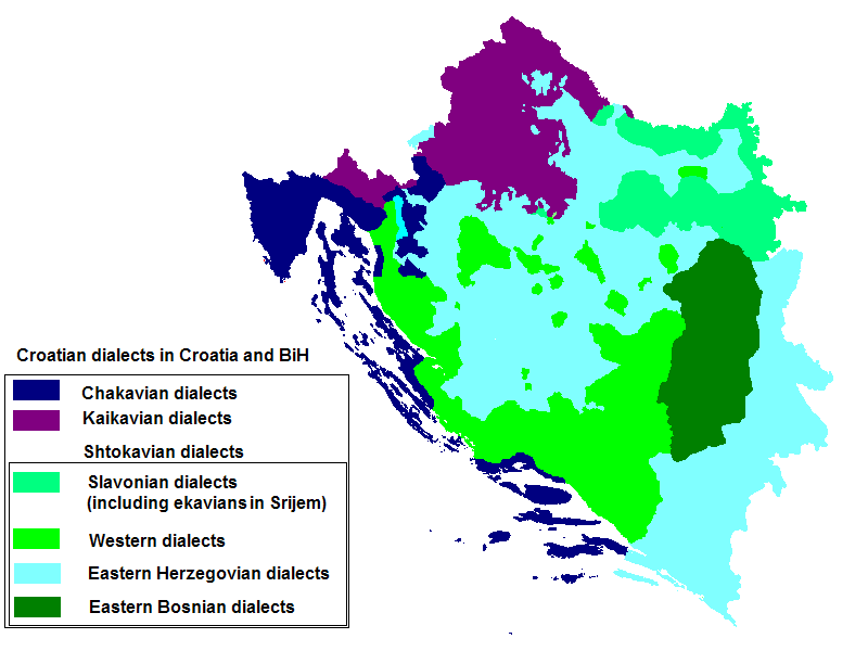 Croatian shto dialects in Cro and BiH.PNG