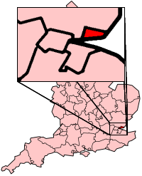 Shown within England