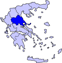 Location of Thessaly Periphery in Greece