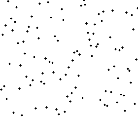 Example of insertion sort sorting a list of random numbers.