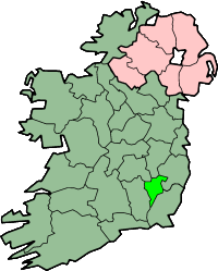 centerMap highlighting County Carlow