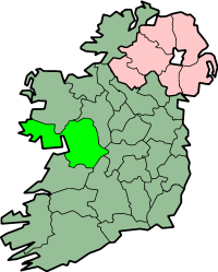 centerMap highlighting County Galway