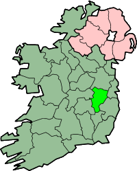 centerMap highlighting County Kildare