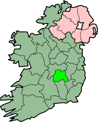 centerMap highlighting County Laois