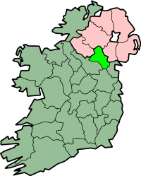 centerMap highlighting County Monaghan